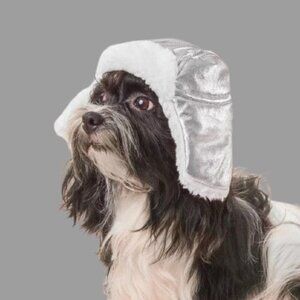 Silver Trapper Dog Hat Boots & Barkley Size S/M